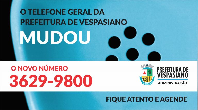 Novo Telefone Geral da Prefeitura