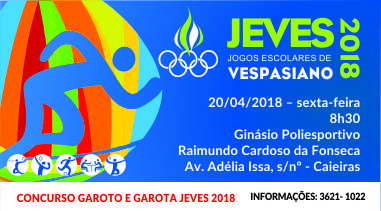 Abertura do JEVES 2018 – nesta sexta-feira