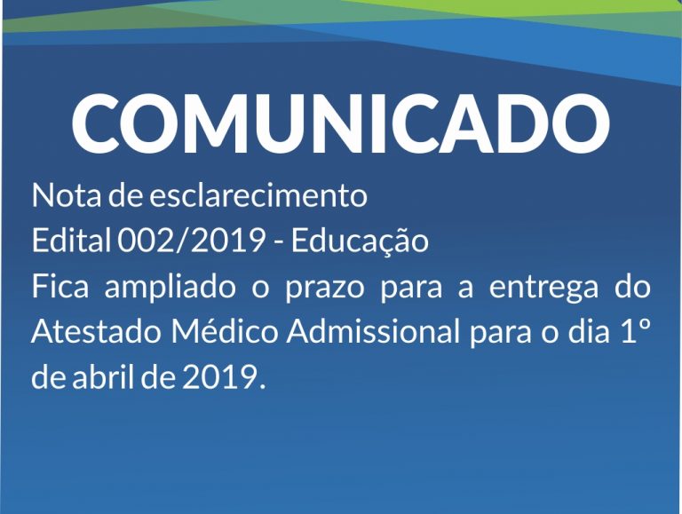 Convocados edital da educação