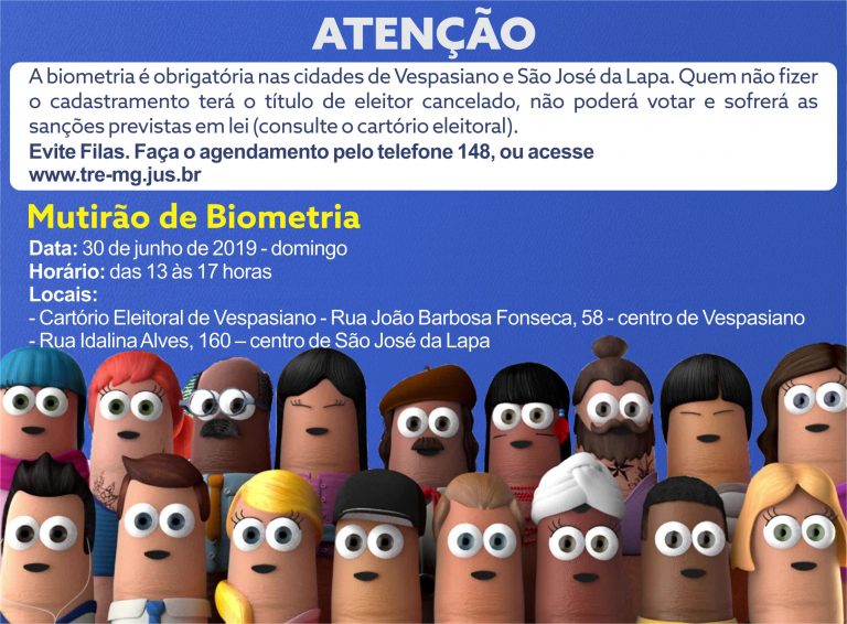 Faça a biometria!