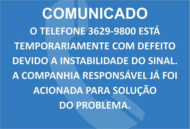 Telefone com defeito