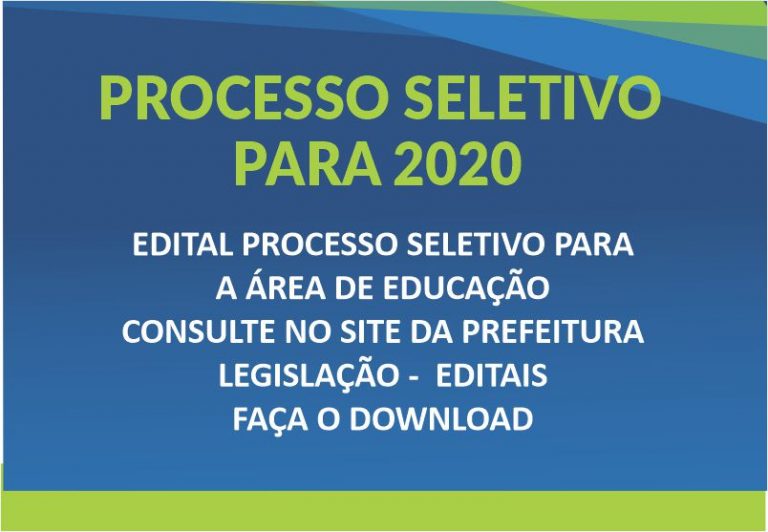 Processo Seletivo – Educação