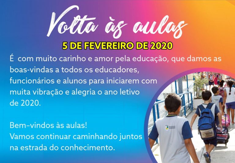Volta às aulas 2020