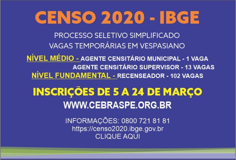 Processo Seletivo do IBGE