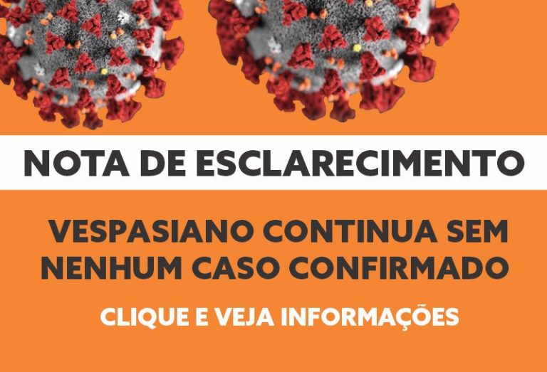 Vespasiano continua sem caso confirmado de Covid-19