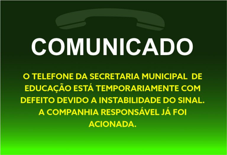 Telefone com defeito