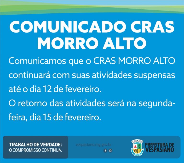 CRAS Morro Alto