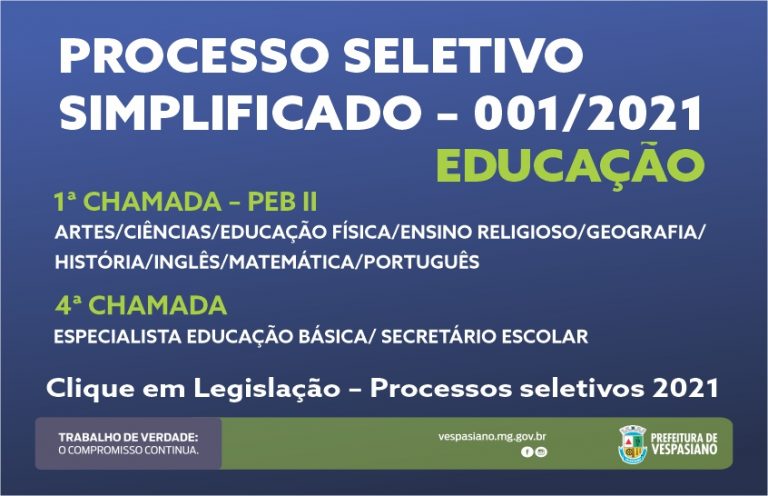 PSS 001/21 Educação