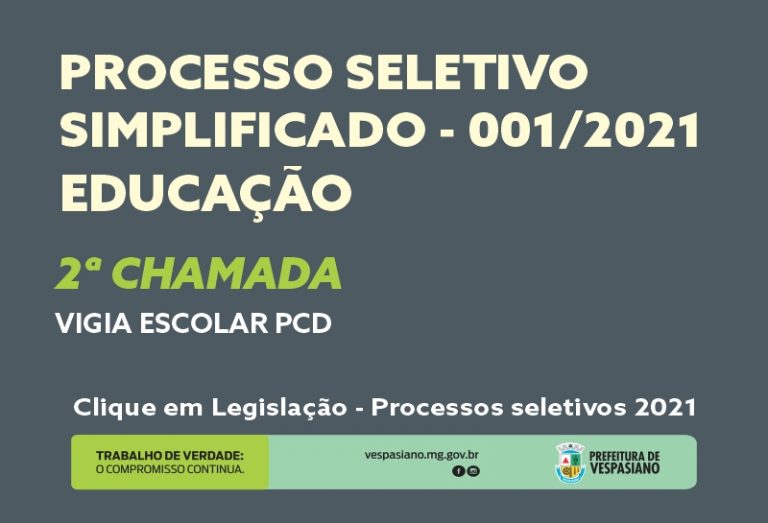 Edital 001/21 – Educação