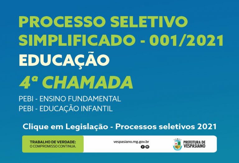 Chamada Edital 001/21