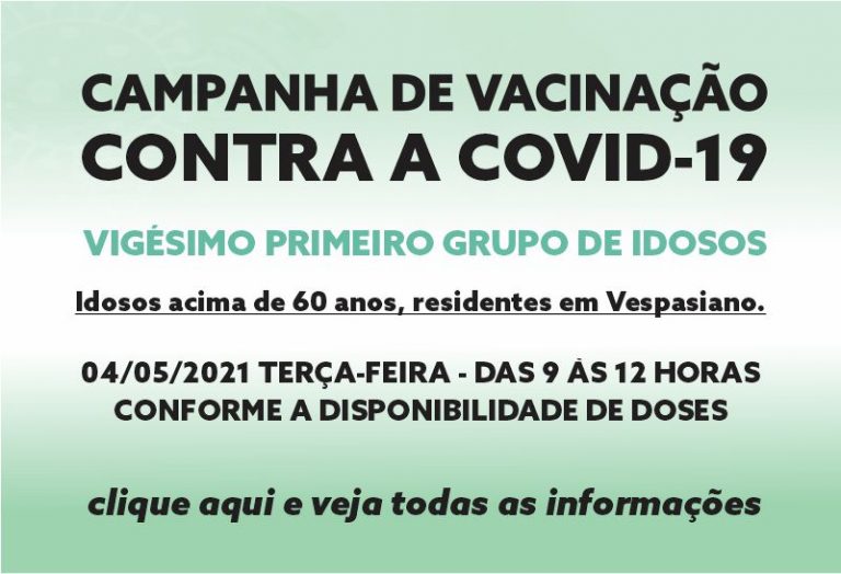 Vacinação 60 anos