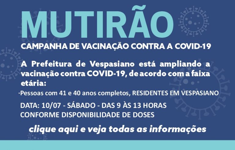 Mutirão de Vacinação contra COVID-19