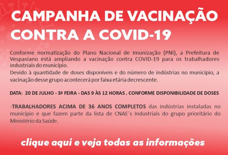 Vacinação industriários