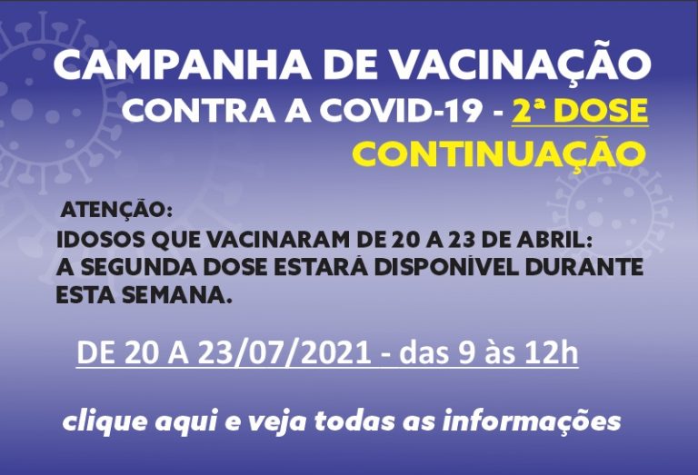 Vacinação Idosos 2ª dose