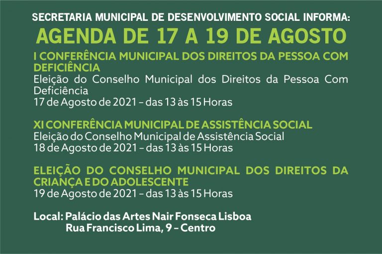 Conferências e eleição de conselhos
