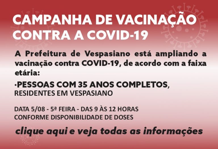 Vacinação 35 anos