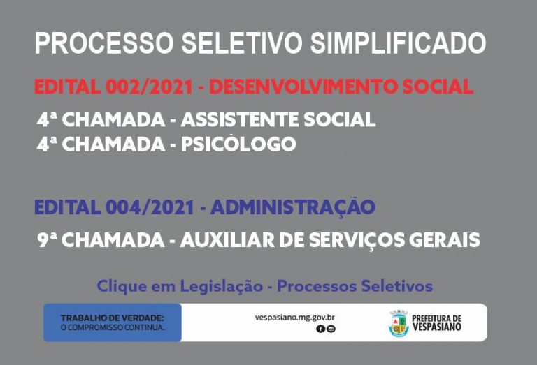 PROCESSO SELETIVO