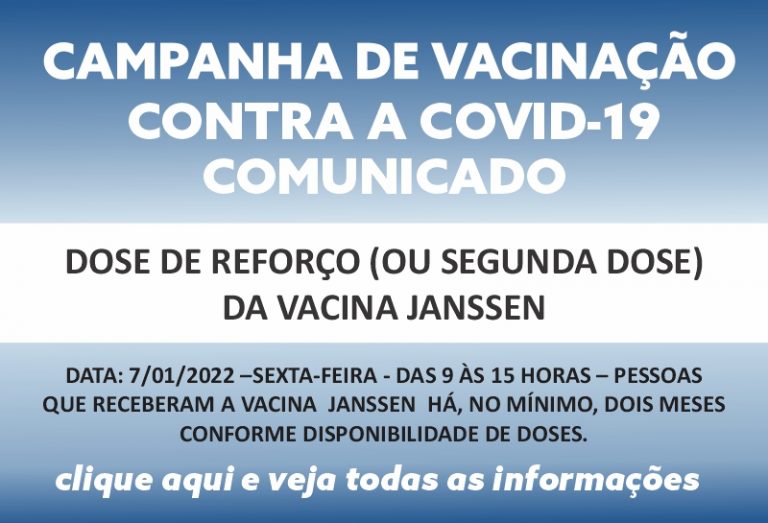 Vacinação Janssen – 7/01