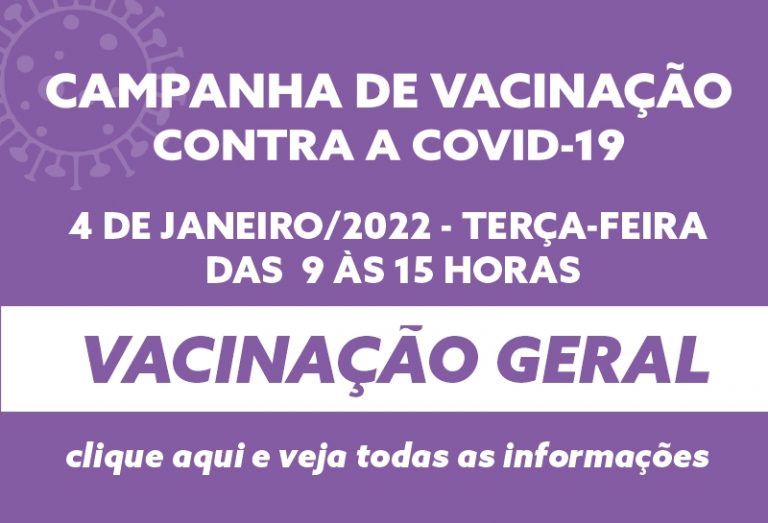 Vacinação contra a COVID-19 – 4/01