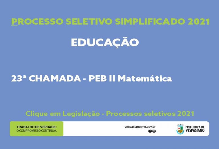 Chamada Educação