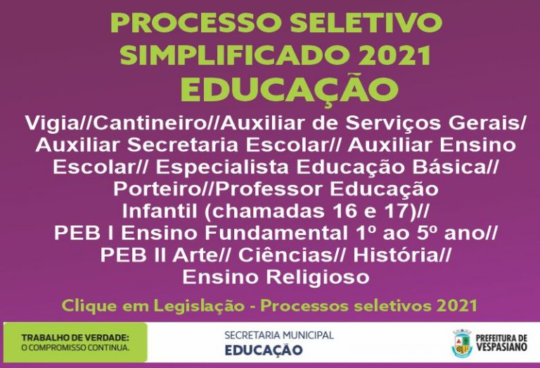 Chamadas Educação