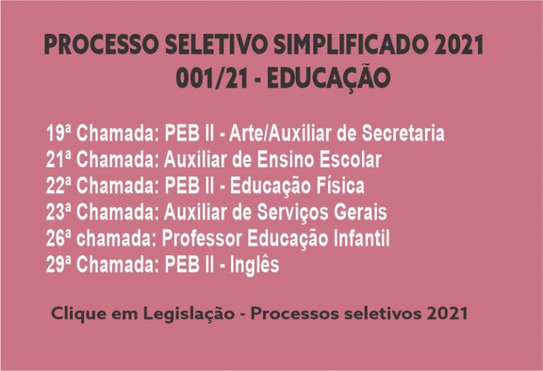 Processo Seletivo