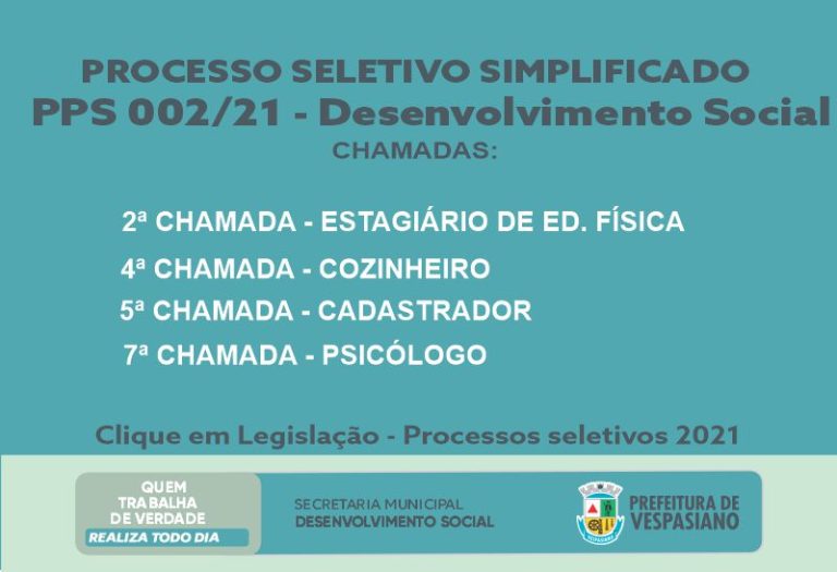 Processo Seletivo 002/2022