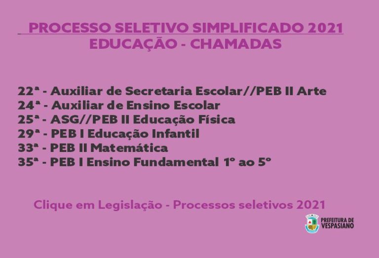 Processo Seletivo
