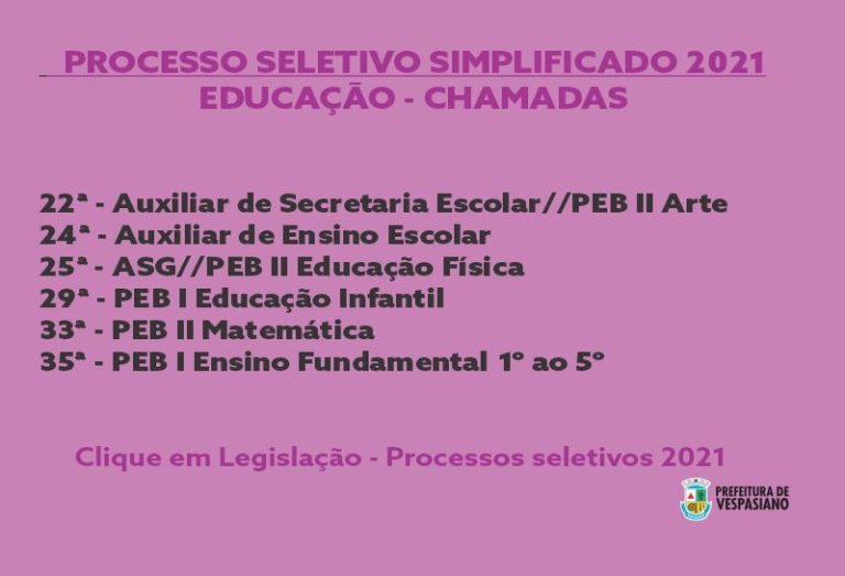 Processo Seletivo