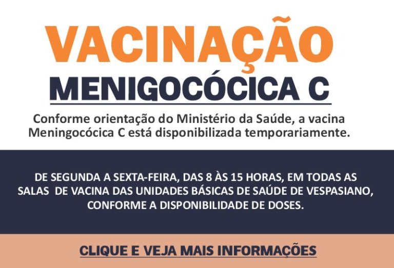 Vacinação Meningocócica C
