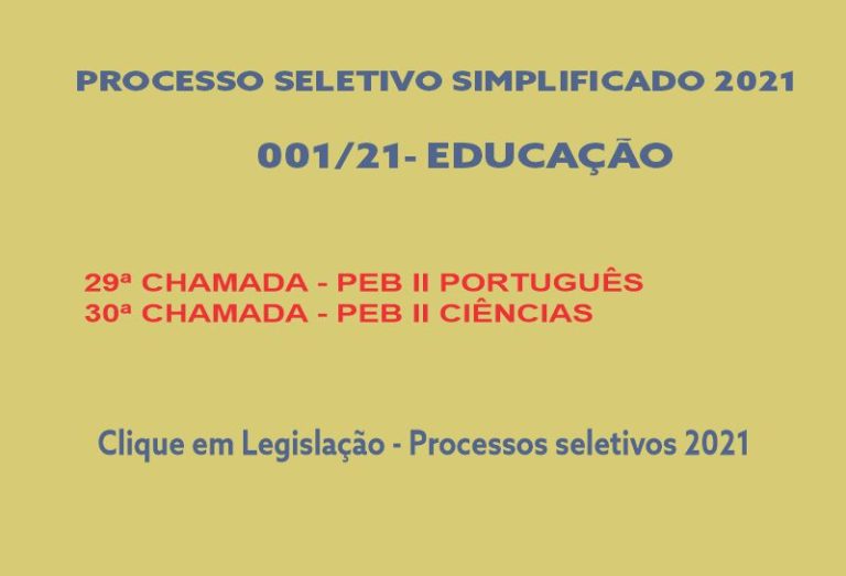 Processo Seletivo