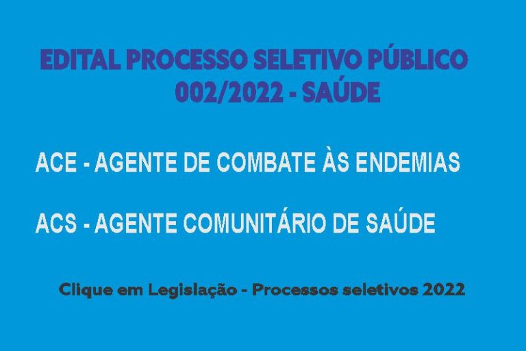 PSP 002/2022 – saúde