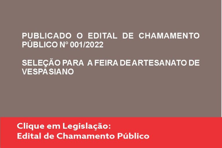 Edital de chamamento