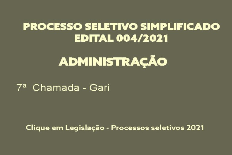 Processo Seletivo