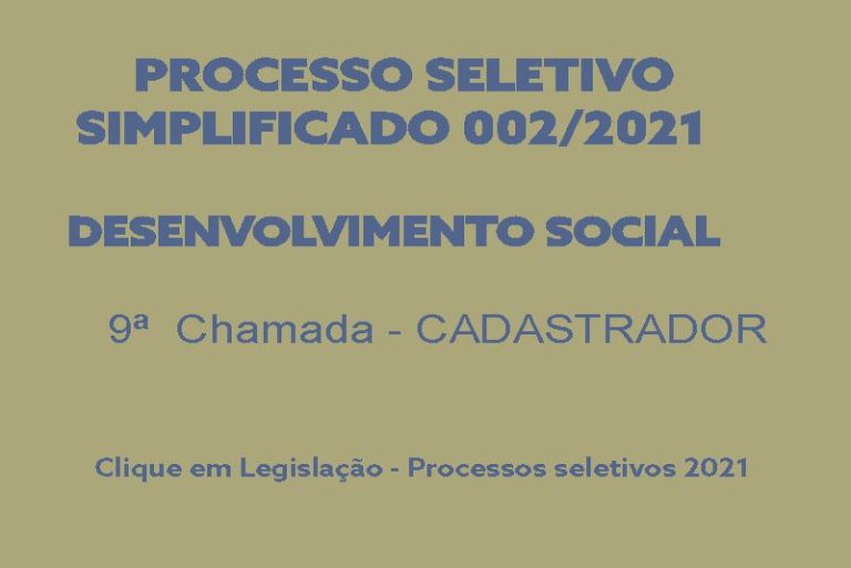 Processo seletivo