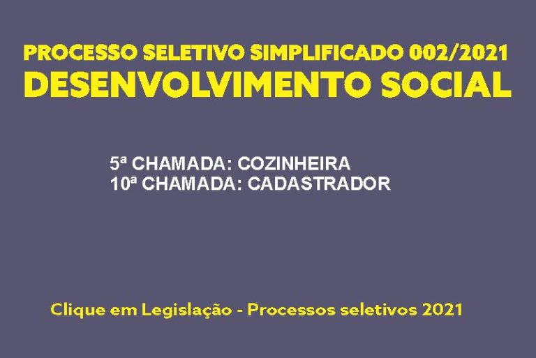 Processo seletivo