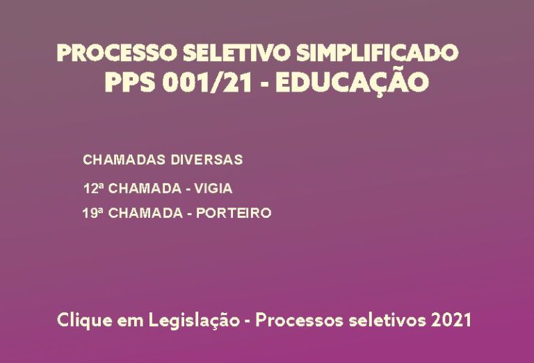 Processo seletivo