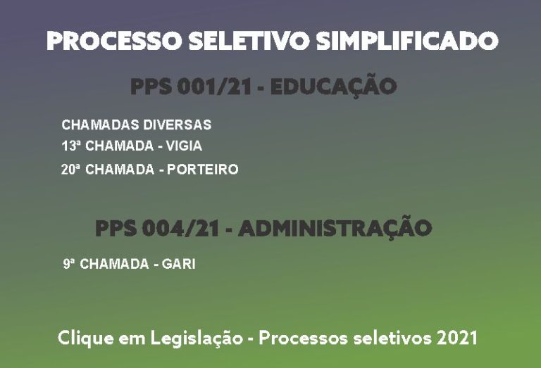 Processo Seletivo