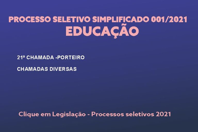 Processo Seletivo