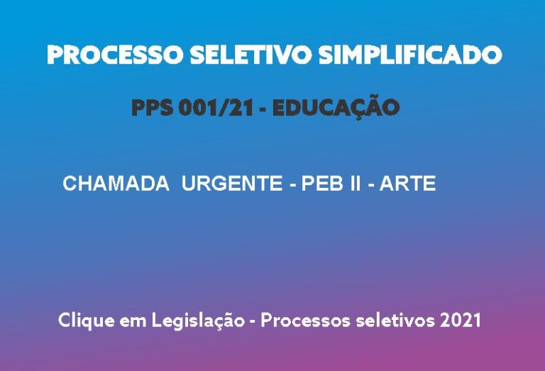 Processo seletivo