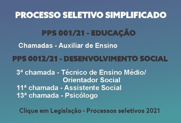 Processo Seletivo