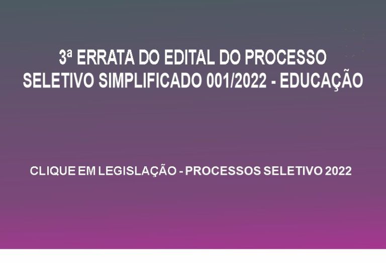 Processo Seletivo