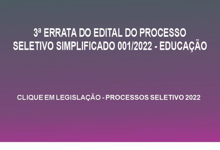 Processo Seletivo