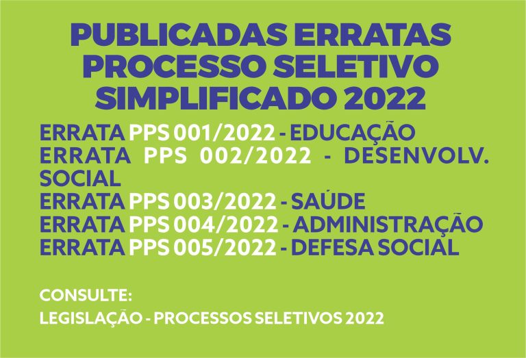 Erratas PPS 2022