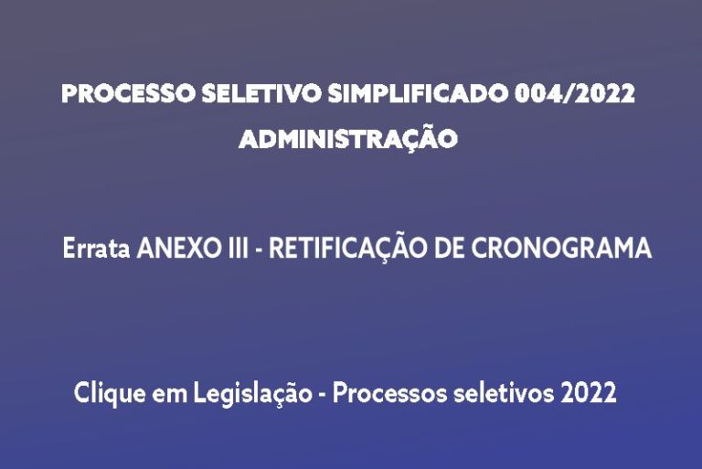 Processo Seletivo