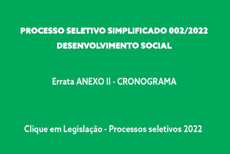 Processo Seletivo 
