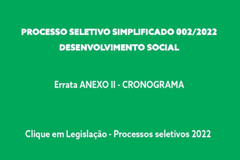 Processo Seletivo 