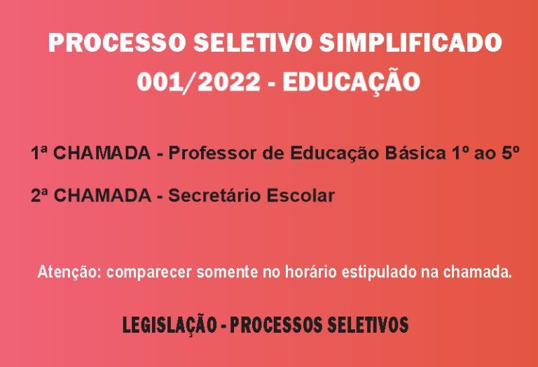 Processo Seletivo