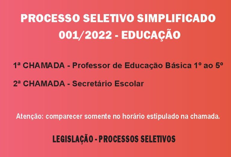 Processo Seletivo