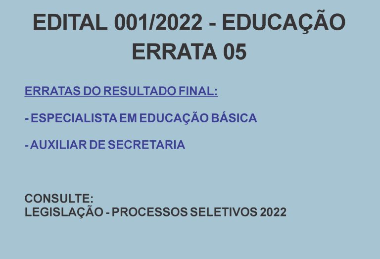 PSS 001 Educação